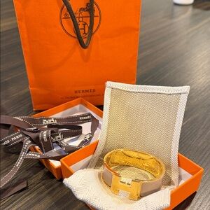 Clic Clac H bracelet Marron Glace PM 19